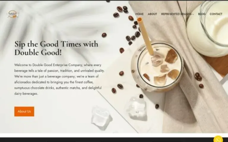 Double Good Enterprise website homepage — migrated and secured by Total Web Solutions